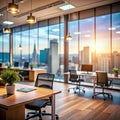 Blurry office atmosphere background Royalty Free Stock Photo