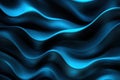 Blurred background of black blue waves with grainy texture Royalty Free Stock Photo