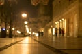 Blurred background. Blurred people walking through city street. Royalty Free Stock Photo