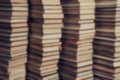 Blurred background of books. Many books in a bookstore or library Royalty Free Stock Photo