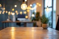 Blurred background of empty modern office space with a bokeh effect Royalty Free Stock Photo