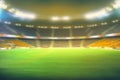 blurred background of full stadium