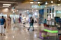 Blurred background of generic shopping mall interior neutral key with nice light bokeh