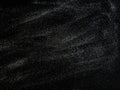 Blurred background lights. Abstract defocused white glitters texture on black background. Shining glowing snow effects Royalty Free Stock Photo