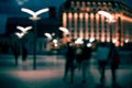 Blurred background. Night city lights blur Royalty Free Stock Photo