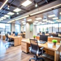 Blurred office interior space background Royalty Free Stock Photo