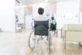 Blurred background : patient waiting for see doctor. Royalty Free Stock Photo