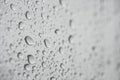 Blurred background with rain drops on window pane Royalty Free Stock Photo