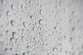 Blurred background with rain drops on window pane Royalty Free Stock Photo