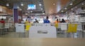 Blurred background for shopping mall dining area Royalty Free Stock Photo