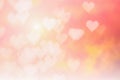 Blurred background of Valentine`s day concept. Pink Valentines Day Card. Pastel color tone soft have gradient pattern. Multicolor Royalty Free Stock Photo