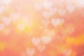 Blurred background of Valentine`s day concept. Pink Valentines Day Card. Pastel color tone soft have gradient pattern. Multicolor Royalty Free Stock Photo