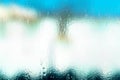 Blurred background of water droplets on glass, background photo of increased condensation Royalty Free Stock Photo