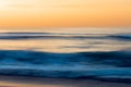 Abstract seascape, sunset on the beach, California Coastline Royalty Free Stock Photo