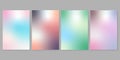Blurred backgrounds set with modern abstract blurred color gradient patterns Royalty Free Stock Photo