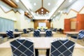 Blurred the big meeting room with many chair Royalty Free Stock Photo