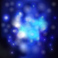 Blurred blue background with glare and bubbles. vector illustration. Royalty Free Stock Photo