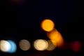 Blurred, blur, bokeh, lights. Defocused street lights. Royalty Free Stock Photo