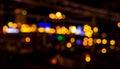 blurred bokeh background with warm orange lights (blurred) Royalty Free Stock Photo