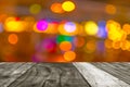 blurred bokeh background with warm orange lights (blurred) Royalty Free Stock Photo