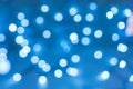 Blurred bokeh blue, beautiful Wallpaper for a festive mood Royalty Free Stock Photo