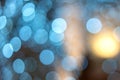 Blurred bokeh blue, beautiful Wallpaper for a festive mood Royalty Free Stock Photo