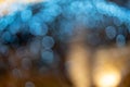 Blurred bokeh blue, beautiful Wallpaper for a festive mood Royalty Free Stock Photo