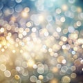 Blurred Bokeh Circles on Light Gray Royalty Free Stock Photo