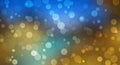 Blurred bokeh light on dark colorful background. New Year holidays template. Abstract glitter defocused blinking stars Glowing and Royalty Free Stock Photo