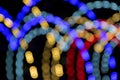 Blurred bokeh of lights background.