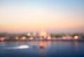 Blurred bokeh night future Bangkok city landscape background