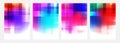 Blurred bright colored abstract backgrounds with vertical and horizontal dynamic lines. Glitch stains.