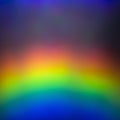 Blurred bright rainbow light refraction overlay effect for photo and mockups Organic diagonal holographic flare on a light wall Royalty Free Stock Photo