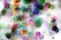 Blurred bubbles, glass ball on abstract with colorful black isolated Royalty Free Stock Photo