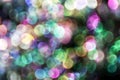 Blurred bubbles, glass ball on abstract colorful black isolated Royalty Free Stock Photo