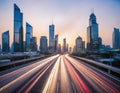 Blurred business meeting in background of building and fliage plant with Conference and business presentation Royalty Free Stock Photo