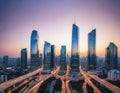 Blurred business meeting in background of building and fliage plant with Conference and business presentation Royalty Free Stock Photo