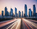 Blurred business meeting in background of building and fliage plant with Conference and business presentation Royalty Free Stock Photo