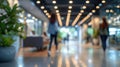 Blurred Business Office with Casual Attire People and Bokeh Background