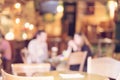 Blurred cafe - retro effect style photo Royalty Free Stock Photo