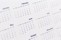 Blurred calendar abstract, background close-up image