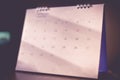 Blurred calendar page Royalty Free Stock Photo