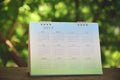 Blurred calendar page Royalty Free Stock Photo