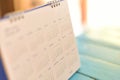 Blurred calendar page Royalty Free Stock Photo