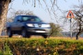 Blurred car Royalty Free Stock Photo