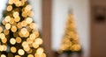 Blurred Christmas Tree Lights Royalty Free Stock Photo