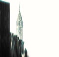 Blurred Chrysler building and Manhattan architecture Royalty Free Stock Photo