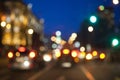 Blurred city lights background