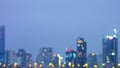 Blurred cityscape of Krung Thep Maha Nakhon (Bangkok) on night scene