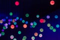 Blurred colorful light abstract bokeh background. Royalty Free Stock Photo